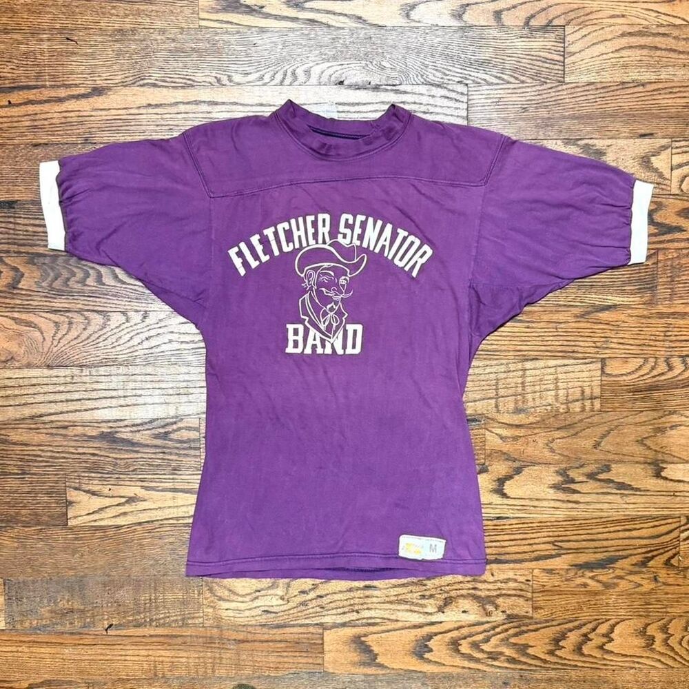 Vintage 70’s Russell Athletic Florida High School Band Ringer Jersey T Shirt